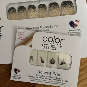 Color Street - Ring It In Polish Strips & New Year Cheer Accent Pack